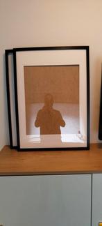 2x Ikea Ribba fotolijst 50x70 cm zwart, Ophalen, Gebruikt, 50 tot 75 cm, 50 tot 75 cm