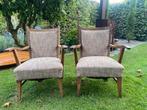 2 identieke oude stoelen / fauteuils, Antiek en Kunst, Ophalen