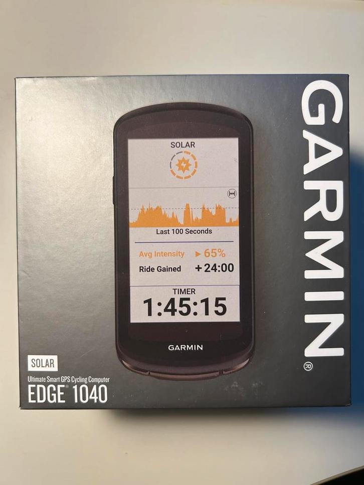 Garmin Edge 1040 Solar + Sensor Pack, Fietsen en Brommers, Fietsaccessoires | Fietscomputers, Nieuw, Cadanssensor, Hartslagsensor