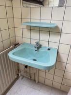 Vintage retro mintgroene wasbak, Ophalen, 50 tot 100 cm, Zo goed als nieuw, Minder dan 100 cm