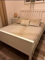 Ikea Hemnes Bed 160x200 met lattenbodem, Gebruikt, Wit, Tweepersoons, Ophalen of Verzenden