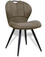 Eetkamerstoel Miracle Olijf Vintage Microvezel, Huis en Inrichting, Ophalen, Gebruikt, Overige kleuren, Drie