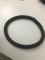 armband, Ophalen of Verzenden, Zo goed als nieuw, Zwart, Staal