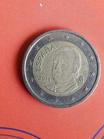 2 euromunt Spanje 2014. Regulier beschikbaar voor biedingen