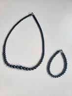 Ketting met armband, Ophalen of Verzenden, Zo goed als nieuw, Zwart, Overige materialen