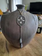 Sier vaas grijs/ taupe, Overige kleuren, Aardewerk of Porselein, Ophalen of Verzenden, Zo goed als nieuw