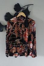 NORAH Blouse zwart meerkleurig print M🌝, Maat 38/40 (M), Norah, Ophalen of Verzenden, Zo goed als nieuw