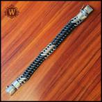 BEN MIX ZILVER MET LEER maat F     Buddha to Buddha armband, Sieraden, Tassen en Uiterlijk, Armbanden, Ophalen of Verzenden, Zo goed als nieuw