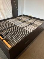 IKEA BRIMNES Bedframe met Lades, Huis en Inrichting, Slaapkamer | Bedden, Ophalen, Zwart, Tweepersoons, 140 cm