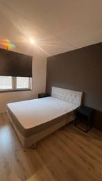 Bed grijs stof IKEA 2m x 1.4m, Huis en Inrichting, Slaapkamer | Bedden, Ophalen, Tweepersoons, Zo goed als nieuw, Stof