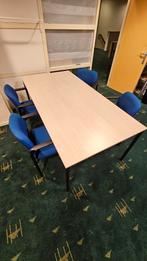 4 Vergaderstoelen; comfortabel en professioneel, Ophalen, Gebruikt, Blauw, Professioneel