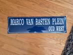 Marco van Basten Plein Amsterdam emaille bord geen shirt, Ophalen, Nieuw