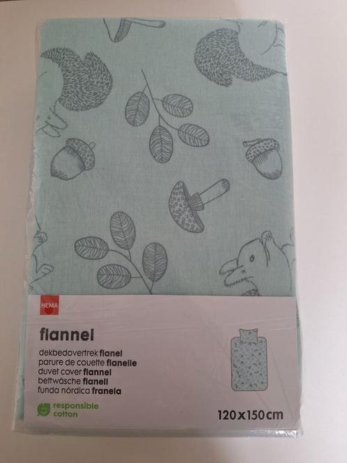 Splinter nieuwe peuter dekbedovertrek Flannel met eekhoorn,, Kinderen en Baby's, Kinderkamer | Beddengoed, Nieuw, Dekbedovertrek