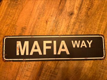 Metalen wandbord Mafia way beschikbaar voor biedingen
