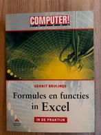 Excel Formules & Functies - Gerrit Bruijnes, Boeken, Informatica en Computer, Ophalen of Verzenden, Zo goed als nieuw, Software