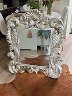 Zilverkleurige Barok spiegel, Ophalen, Gebruikt, Rechthoekig, Minder dan 100 cm