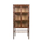 HK Living Vitrinekast Bamboe Nieuw, Ophalen, Met deur(en), Nieuw, 50 tot 100 cm