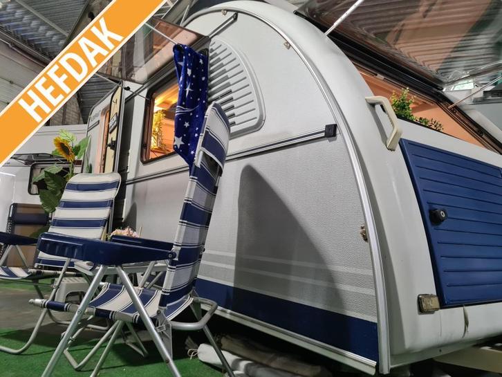 KIP KOMPAKT 37 EKV / 1999 / ZEER NETJES / LUIFEL, Caravans en Kamperen, Caravans, Bedrijf, 500 - 750 kg, Overige, Kip, 2 aparte bedden