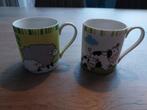 2 Leuke (melk)bekers, Gebruikt, Ophalen of Verzenden, Overige stijlen, Kop(pen) en/of Schotel(s)