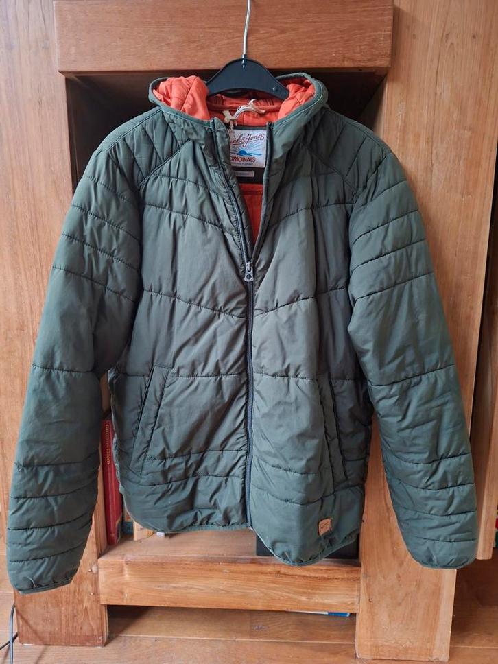 Jack & Jones herenjas - Maat M - Olijfgroen, Kleding | Heren, Overige Herenkleding, Gedragen, Ophalen of Verzenden
