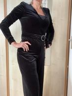 Mango fluwelen jumpsuit maat M, Kleding | Dames, Jumpsuits, Maat 38/40 (M), Mango, Zwart, Ophalen of Verzenden