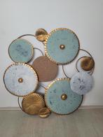 Wanddecoratie - Metalen Cirkels - 55cm, Huis en Inrichting, Woonaccessoires | Wanddecoraties, Ophalen of Verzenden