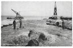 AK Harderwijk, Zuiderzeewerken - Het opspuiten van 't zand, Verzenden, 1940 tot 1960, Ongelopen, Gelderland