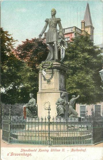 (381-005-009) s Gravenhage Standbeeld Koning Willen II beschikbaar voor biedingen