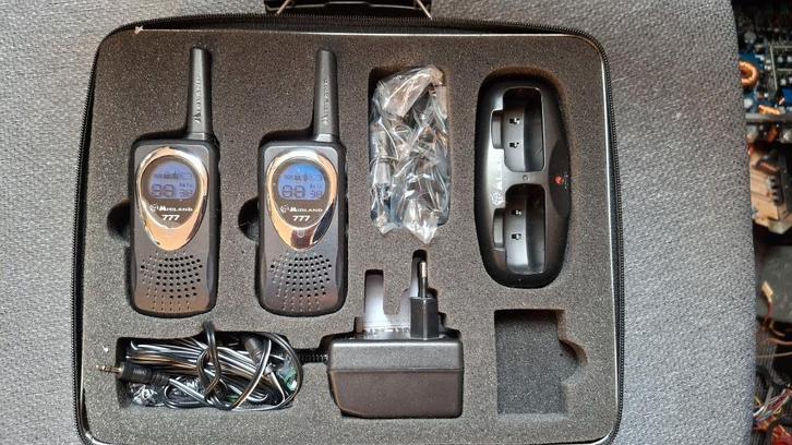 Alan Midland 777 set portofoons in koffer, Telecommunicatie, Portofoons en Walkie-talkies, Nieuw, Portofoon of Walkie-talkie, 2 to 5 km
