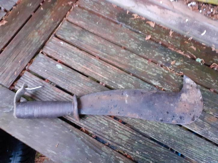 Antieke Klewang / Houwwapen Indonesië, Verzamelen, Militaria | Algemeen, Overige soorten, Nederland, Ophalen of Verzenden