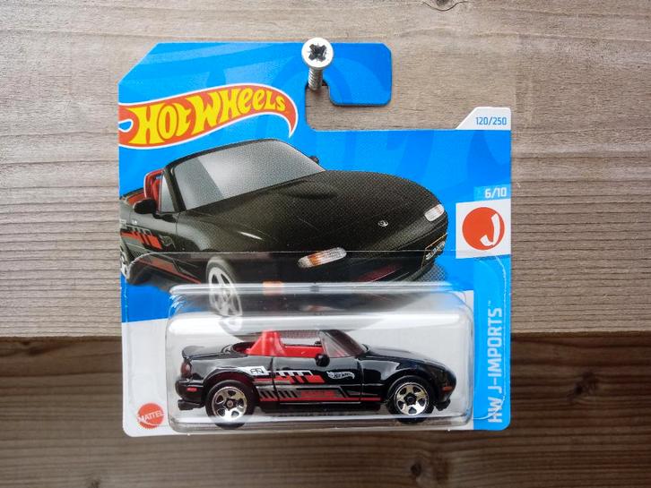 Mazda MX-5 Miata '91 Hotwheels, Hobby en Vrije tijd, Modelauto's | Overige schalen, Nieuw, Auto, Ophalen