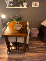 Bartafel + stoelen, Huis en Inrichting, Tafels | Eettafels, Gebruikt, 100 tot 150 cm, Rechthoekig, 50 tot 100 cm