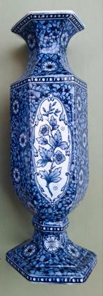 Petrus Regout Villeroy & Boch Vaas Blauw, Ophalen of Verzenden