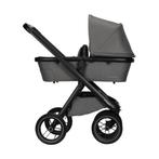 Dubatti One E5 Kinderwagen 2-in-1 Grey Frame Black/Brown, Kinderen en Baby's, Kinderwagens en Combinaties, Zo goed als nieuw, Combiwagen