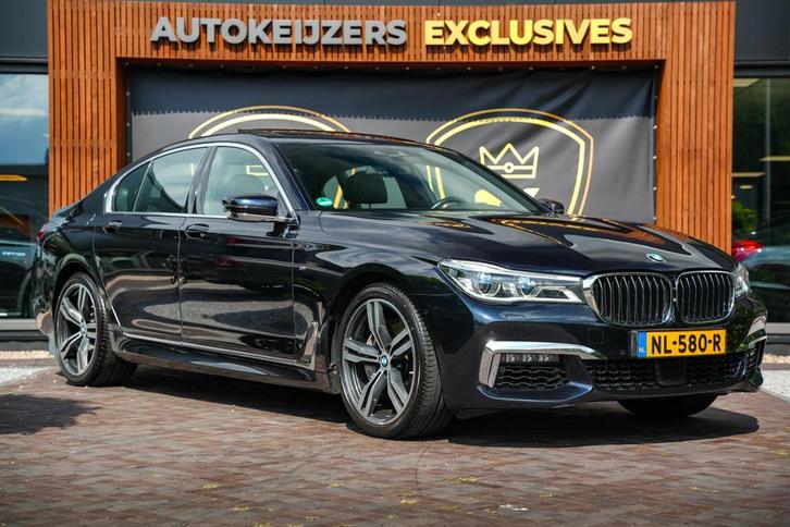 BMW 7-serie 750i xDrive High Executive Panodak Memory Harman, Auto's, BMW, Bedrijf, Te koop, 7-Serie, 360° camera, 4x4, ABS, Achteruitrijcamera