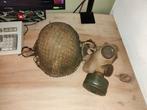 Helm en Gasmasker militair NEDERLANDS!, Ophalen, Landmacht, Nederland, Helm of Baret