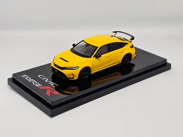 1:64 HobbyJapan Honda Civic FL5 Geel beschikbaar voor biedingen
