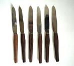 vintage set fruitmesje rostfrei solingen metaal hout handvat, Antiek en Kunst, Ophalen of Verzenden