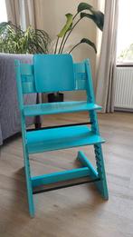 Trip trap kinderstoel blauw, Ophalen, Gebruikt, Meegroeistoel, Aanschuifbaar