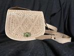 Nieuw!! 100% lederen crossbag tas, Verzenden, Nieuw, Zwart, Leer