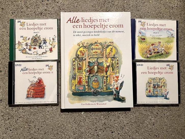 Alle liedjes met een hoepeltje erom (incl. 2 cd's en 2 dvd's, Boeken, Kinderboeken | Kleuters, Nieuw, Non-fictie, 4 jaar, Jongen of Meisje