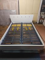 Tweepersoonsbed / twijfelaar 140 cm breed, Ophalen, Wit, Tweepersoons, 140 cm