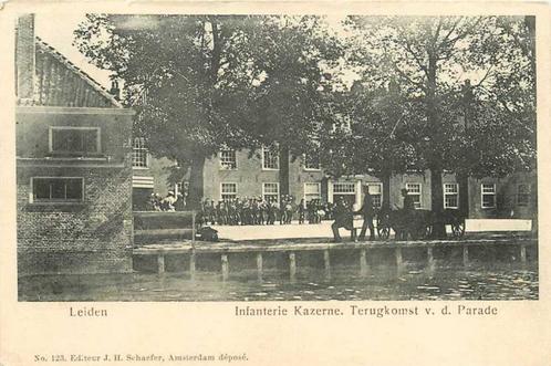 (380-367-037) Leiden Infanterie Kazerne, Verzamelen, Ansichtkaarten | Nederland, Zuid-Holland, Voor 1920, Verzenden