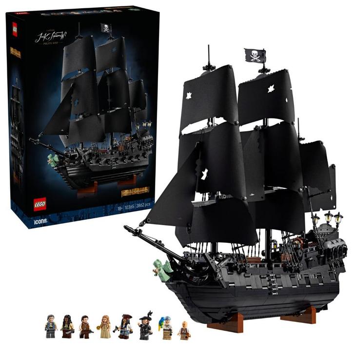 Te huur: Lego the Black Pearl Piratenschip; 10365, Kinderen en Baby's, Speelgoed | Duplo en Lego, Gebruikt, Lego, Complete set