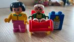 Duplo baby en mama rode wandelwagen, Kinderen en Baby's, Speelgoed | Duplo en Lego, Ophalen of Verzenden, Gebruikt, Duplo