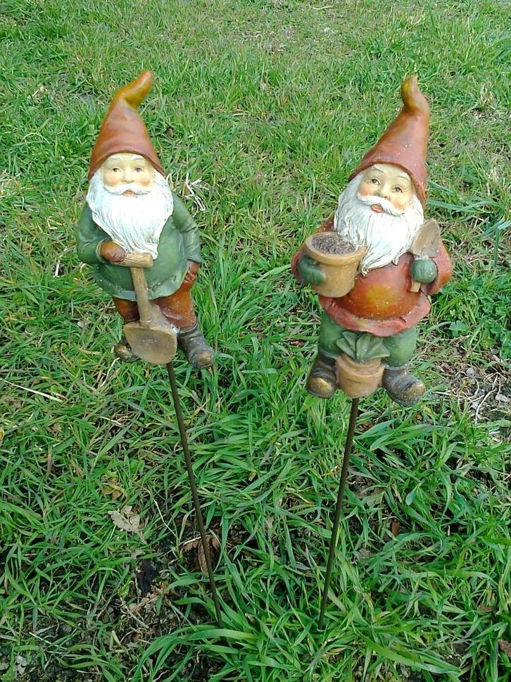 Leuke, originele Kabouter, Tuinkabouter op tuinsteker, Tuin en Terras, Tuinbeelden, Nieuw, Tuinkabouter, Kunststof, Ophalen of Verzenden