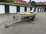 Polyesterboot met buitenboordmotor en trailer, Watersport en Boten, Gebruikt, Overige brandstoffen