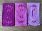 Vintage dames zakdoekjes dameszakdoekje - monogram C - nieuw, Ophalen of Verzenden