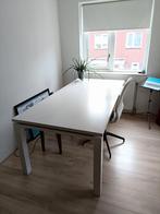 Wit bureau Lundia 200 x 96, Ophalen, Gebruikt, 200 cm of meer, 50 tot 100 cm