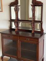 Antieke Art Nouveau Kast met Spiegel, Antiek en Kunst, Ophalen